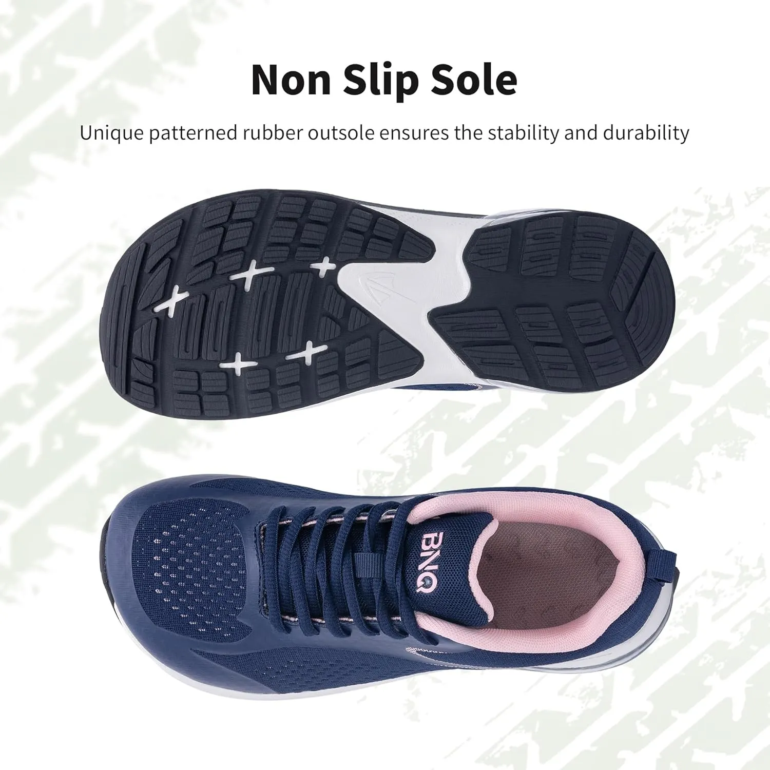 MAFEKE Womens Wide Toe Box Running Shoes Air Arch Support Tennis Athletic Sneakers Orthotic Walking Shoes for Plantar Fasciitis Pain Relief US 6-11
