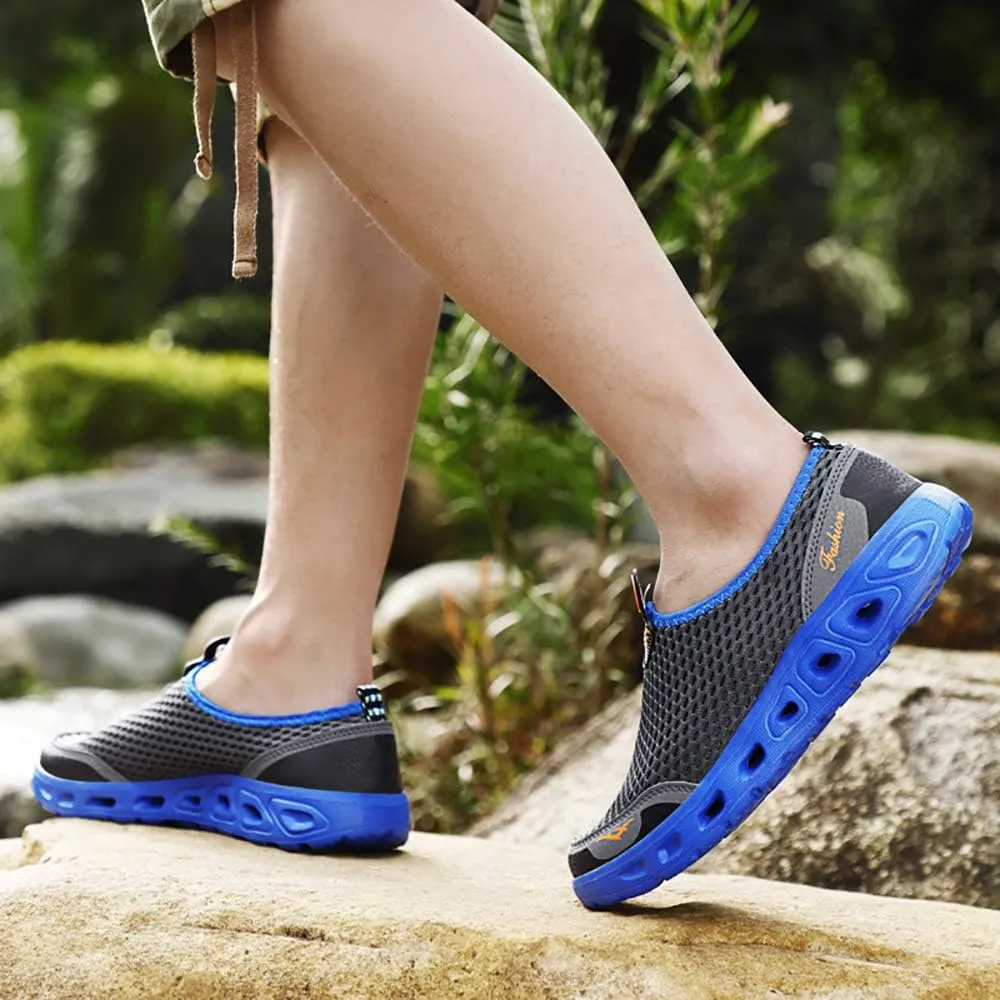Men Women Quick Dry Water Shoes Slip-on Aqua Sport Walking Shoes