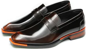 Men's Dress Loafers Slip-On Shoes - Patent Leather Pointed Toe Formal Business Casual Shoes for Wedding, Prom, Tuxedo - Comfortable Mocassins