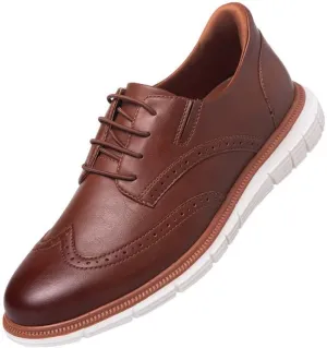 Mens Hands Free Slip On Wingtip Oxford Shoes Business Formal Derby Lightweight Sneakers