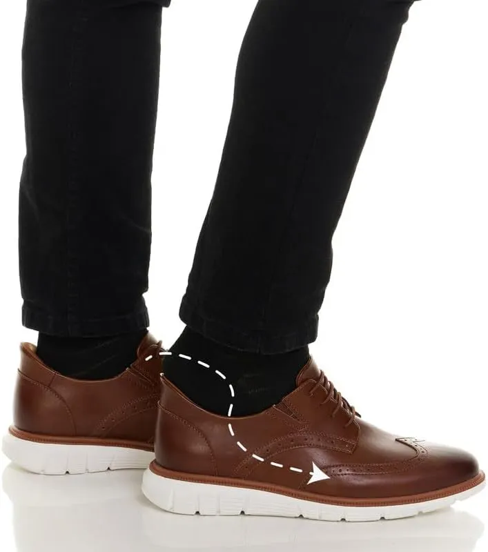 Mens Hands Free Slip On Wingtip Oxford Shoes Business Formal Derby Lightweight Sneakers