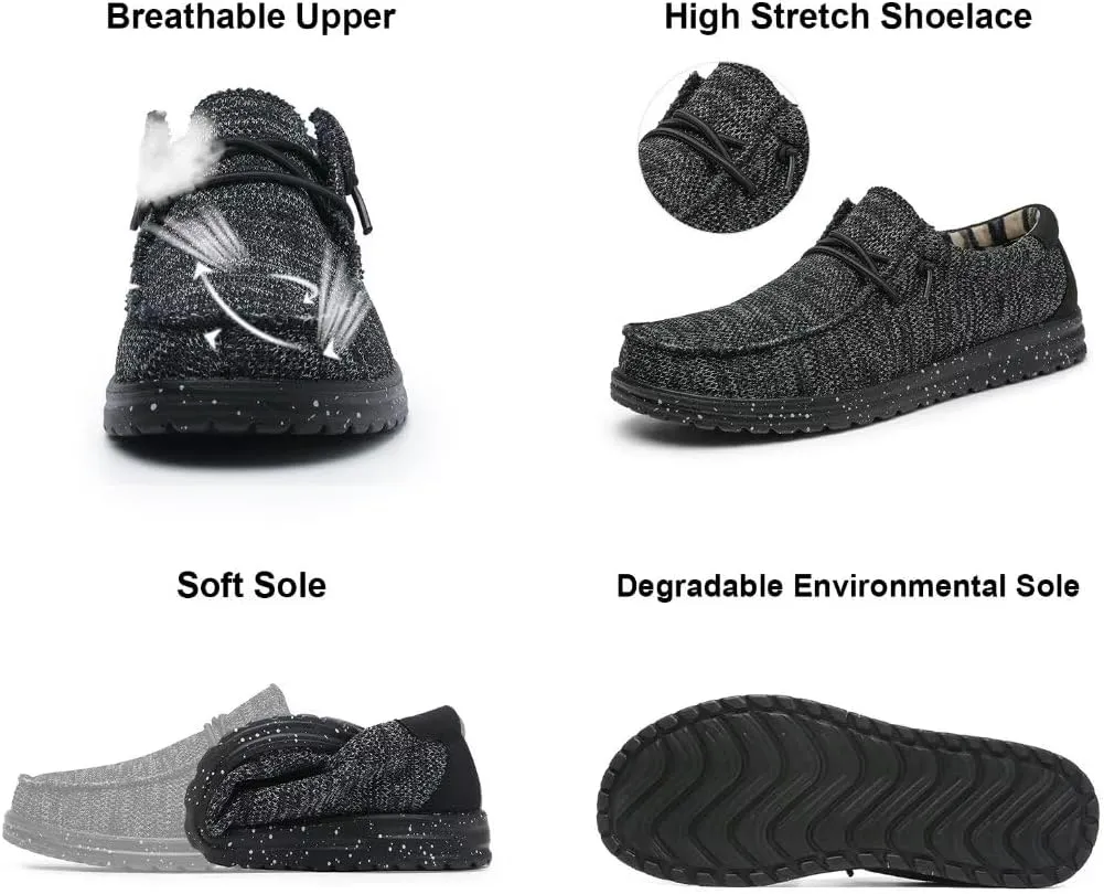 Mens Machine-Washable Casual Loafers, Men Slip On Comfortable and Breathable Boat Shoes for Work, Casual, Walk, Traveling, Beach, Gifts for Men, Zapatos Mocasines para Hombre