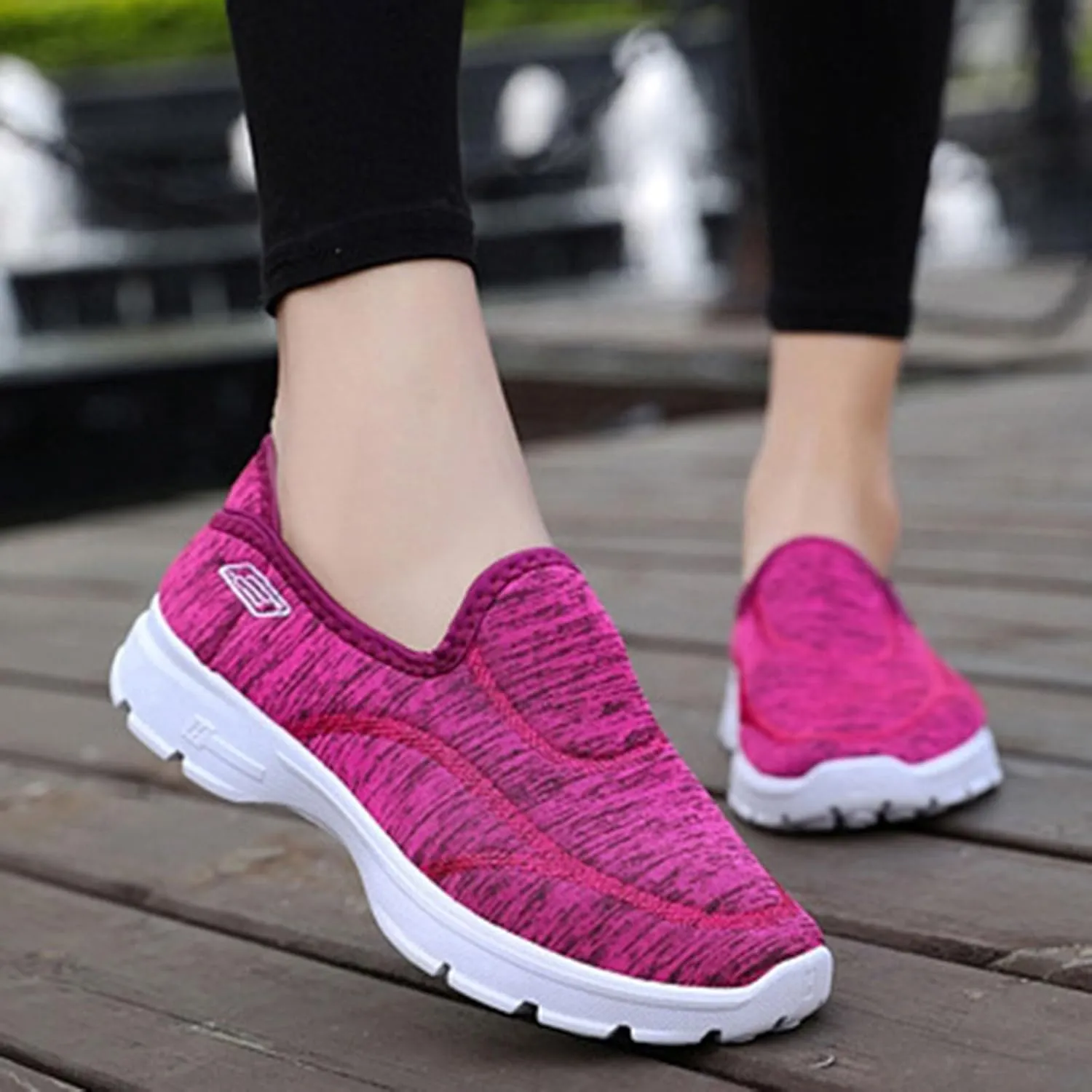 Mens Slip On Men's and Women's Soft Soled Breathable and Comfortable Sports Casual Shoes