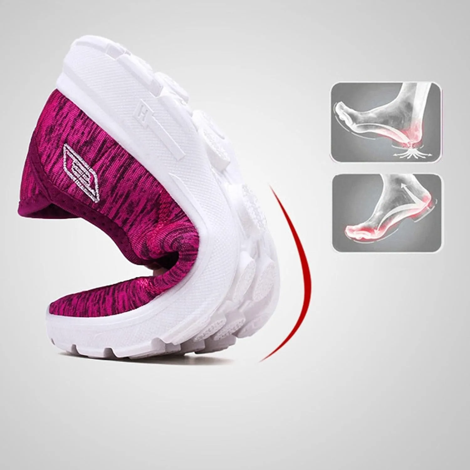 Mens Slip On Men's and Women's Soft Soled Breathable and Comfortable Sports Casual Shoes