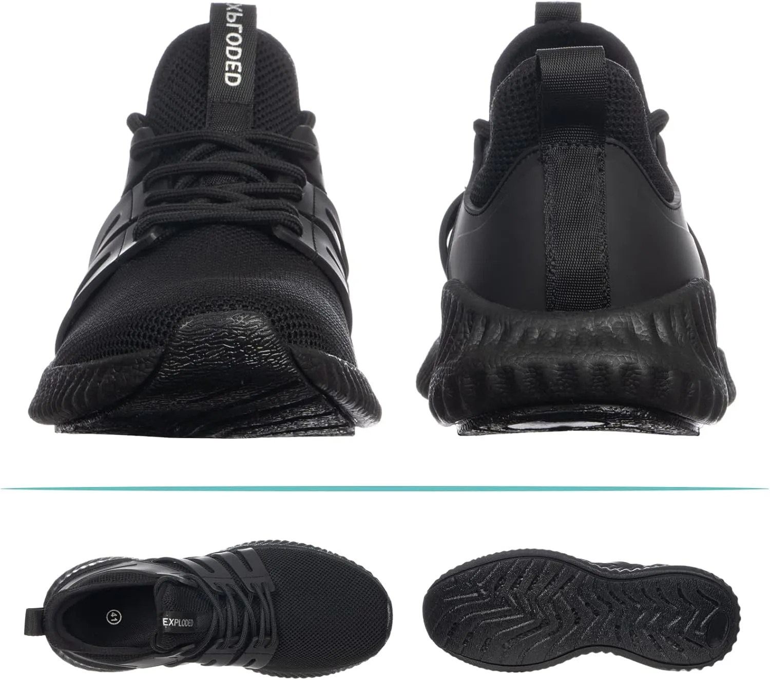 Mens Sneakers Walking Shoes - Memory Foam Athletic Tennis Running Workout Gym Ultra Lightweight Breathable Jogging Sports Shoes Slip on Casual Sneaker
