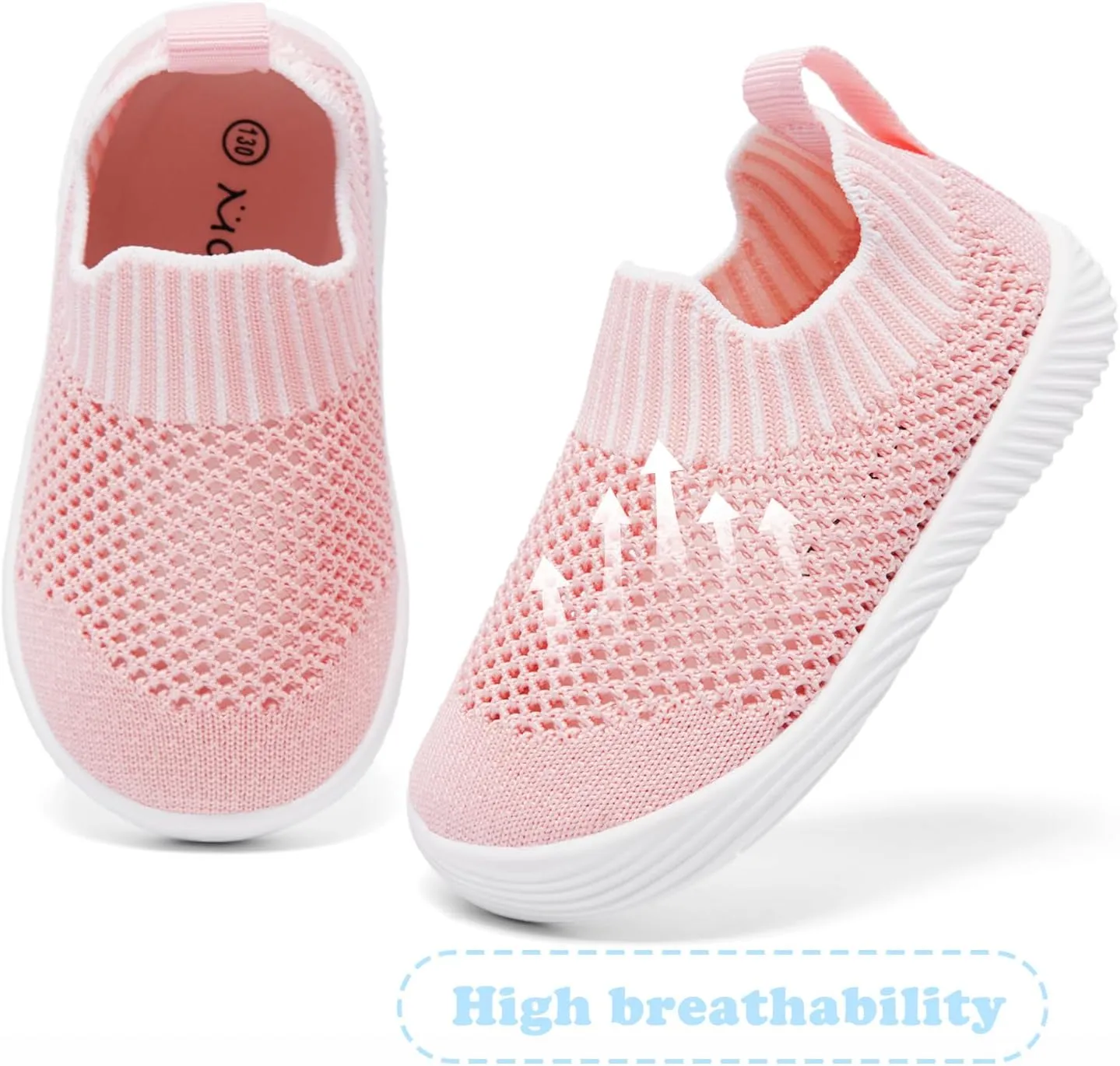 MORENDL Toddler Sandals Baby Walking Shoes Infant Slip On Water Shoes Boys Mesh Summer Sneakers Girls Tennis Shoes