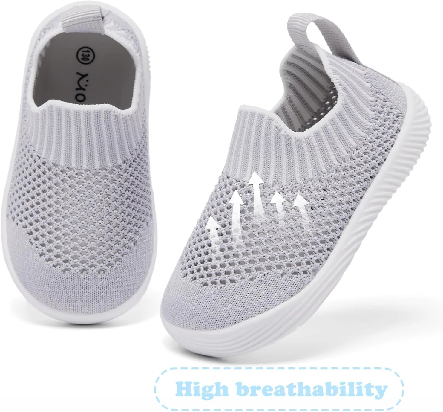 MORENDL Toddler Sandals Baby Walking Shoes Infant Slip On Water Shoes Boys Mesh Summer Sneakers Girls Tennis Shoes