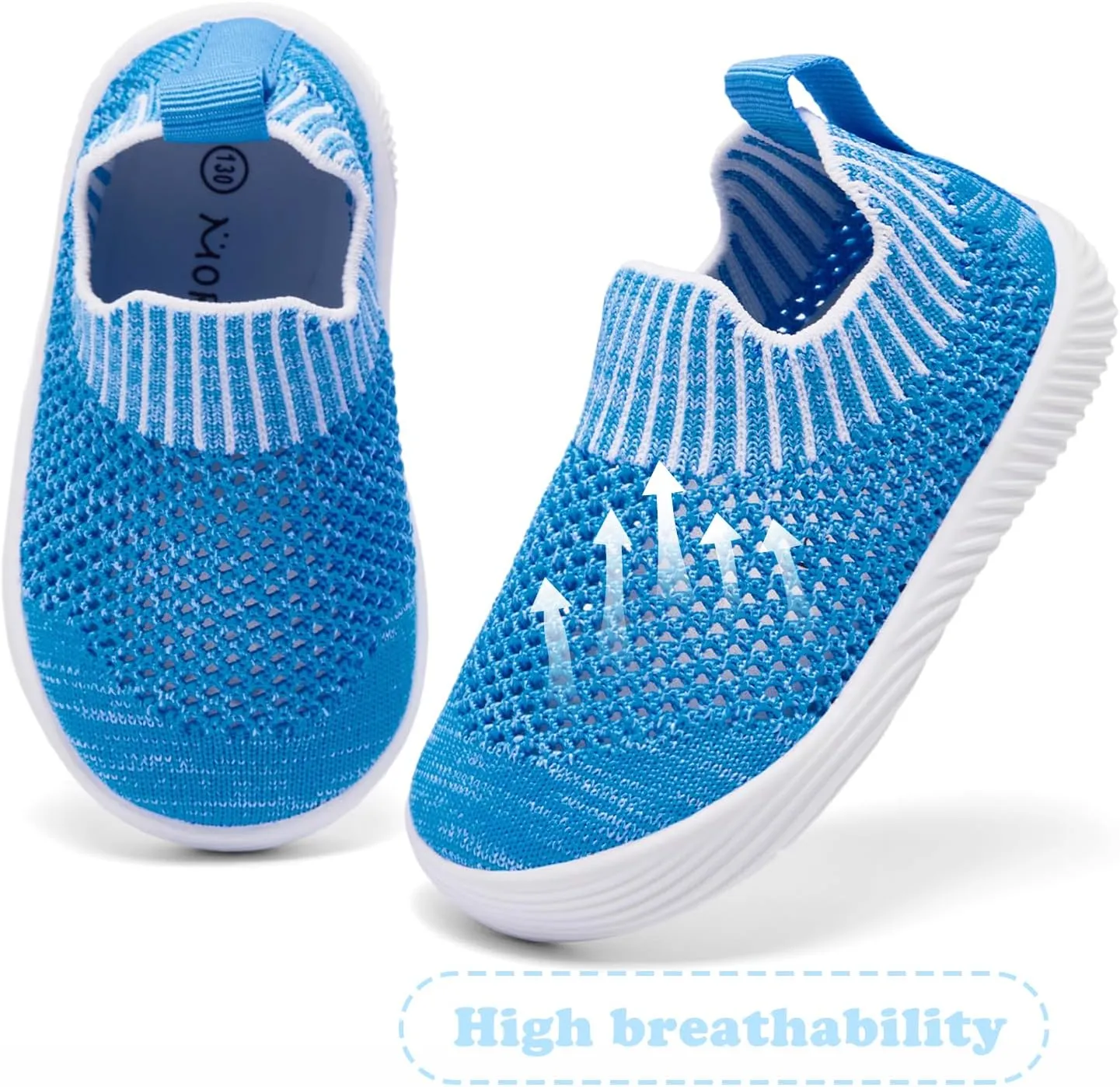 MORENDL Toddler Sandals Baby Walking Shoes Infant Slip On Water Shoes Boys Mesh Summer Sneakers Girls Tennis Shoes