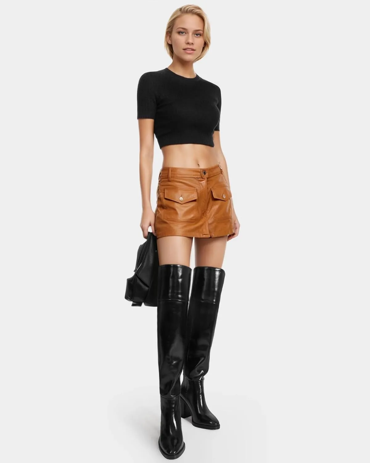 MUCCCUTE Thigh High Boots for Women Over The Knee Boots with Chunky Heels Pull On Wide Calf Boots for Women, Stylish and Comfy