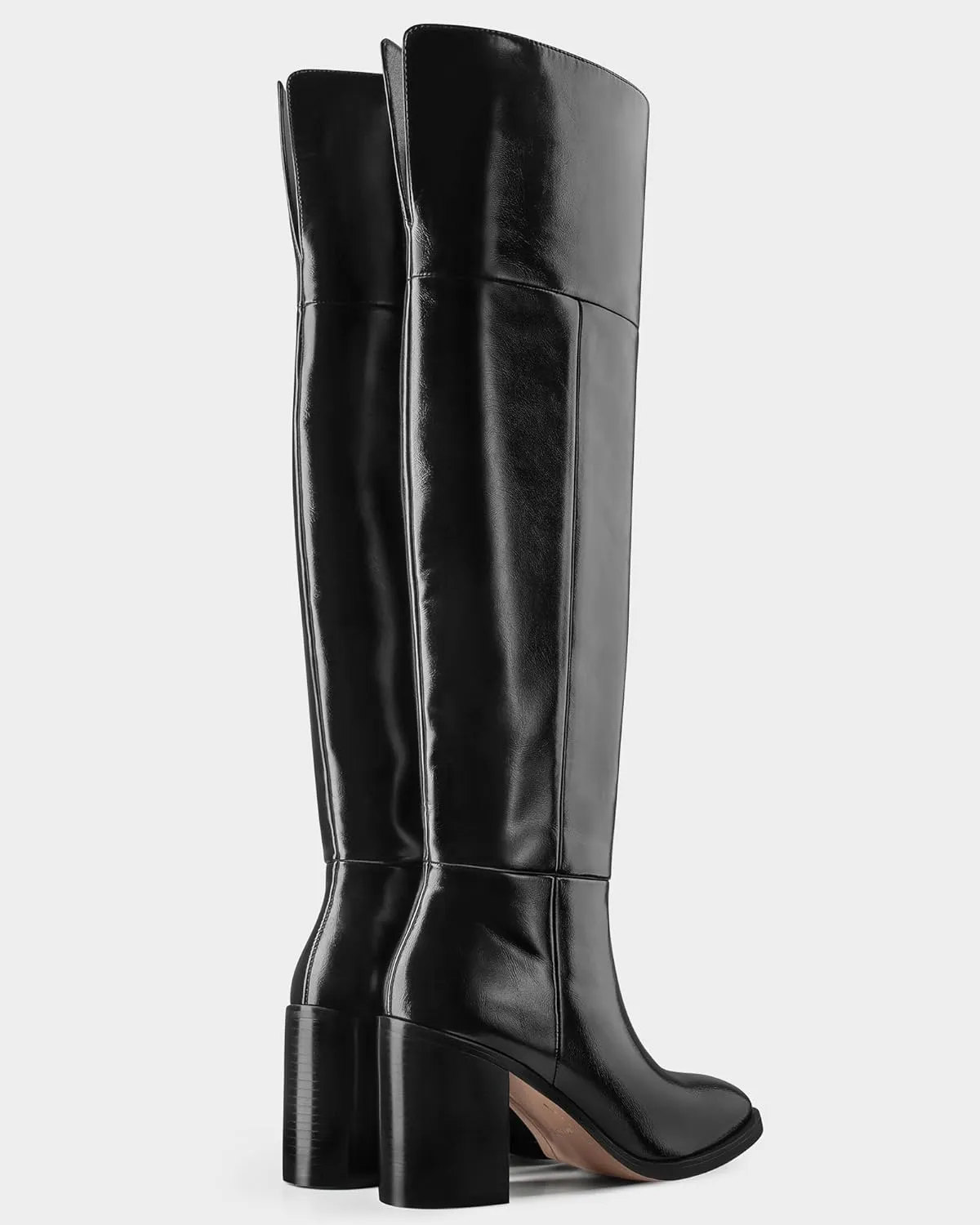 MUCCCUTE Thigh High Boots for Women Over The Knee Boots with Chunky Heels Pull On Wide Calf Boots for Women, Stylish and Comfy