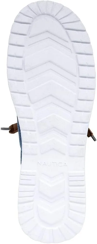 Nautica Men's Comfort Loafers, Slip-On Boat Shoe, Lightweight Casual Stretch Sneaker-Rushford