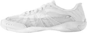 Nfinity Vengeance White Cheer Shoes for Youth Girls – High-Performance Breathable Sneakers for Cheerleading, Dance, and Sports Training – Lightweight and Durable for Competition