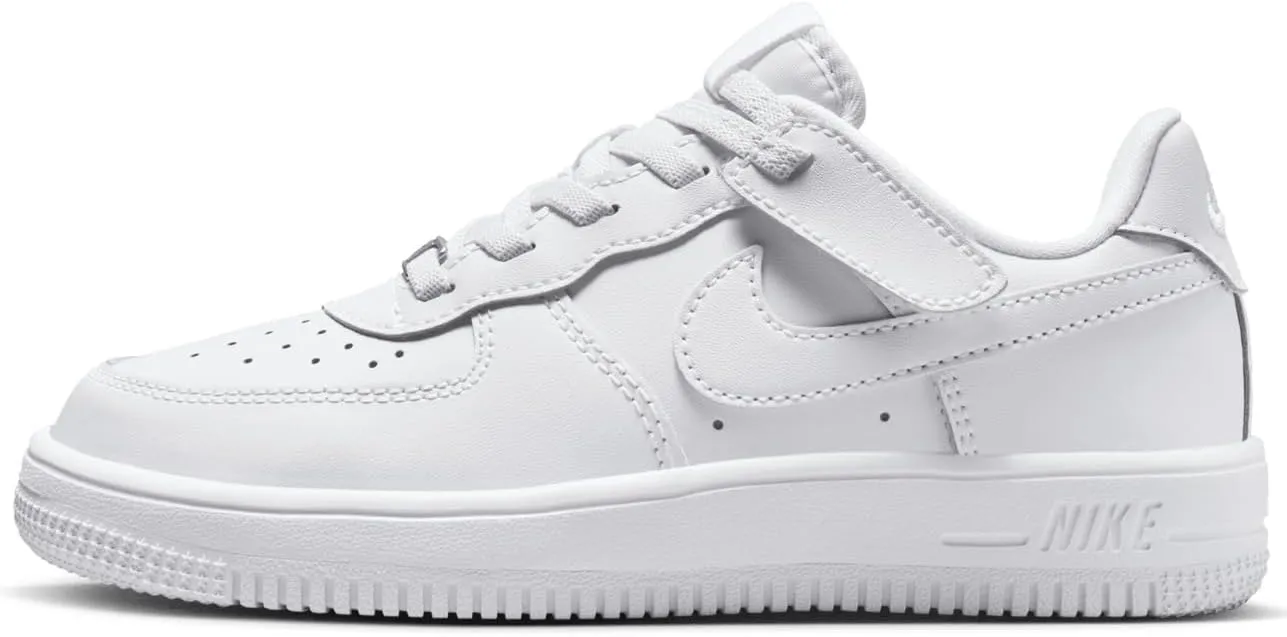 Nike Force 1 Low Easyon (Ps) Little Kids-Size 12 White/White-White