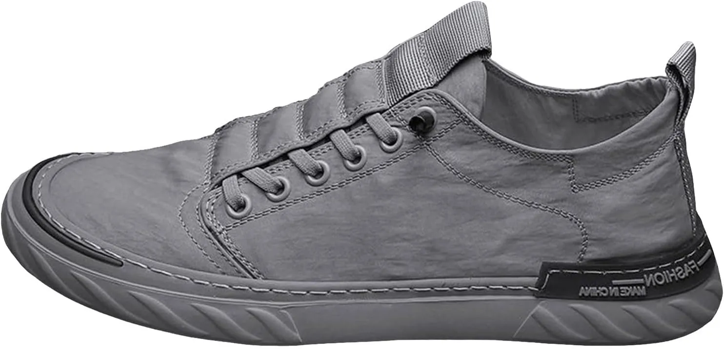 Non Slip Work Sport Shoes for Men Trendy Versatile Shoes Casual Versatile Canvas Shoes Arch Support Shoes