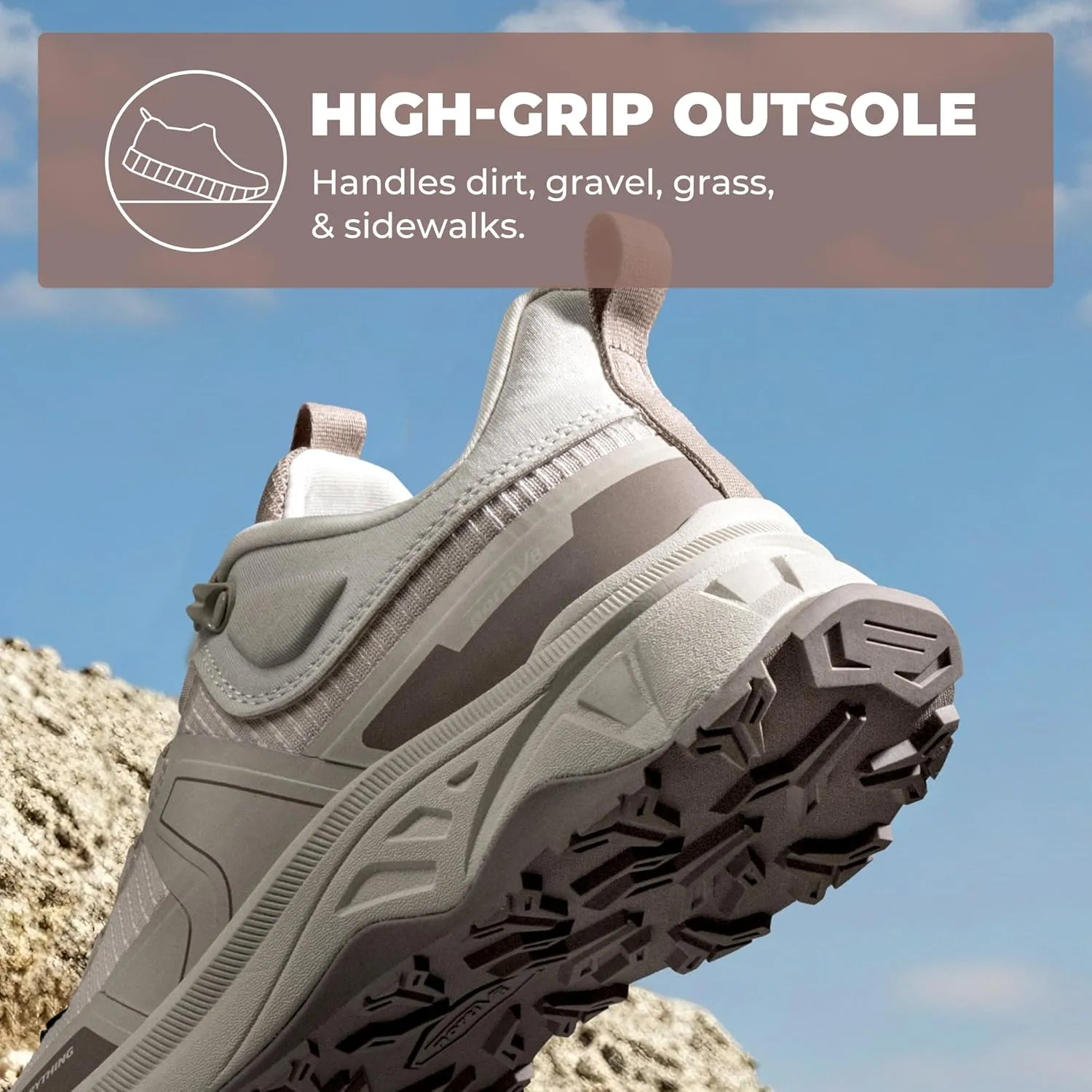 NORTIV 8 Women's Lightweight Hiking Shoes Quick Laces Outdoor Fashion Sneakers