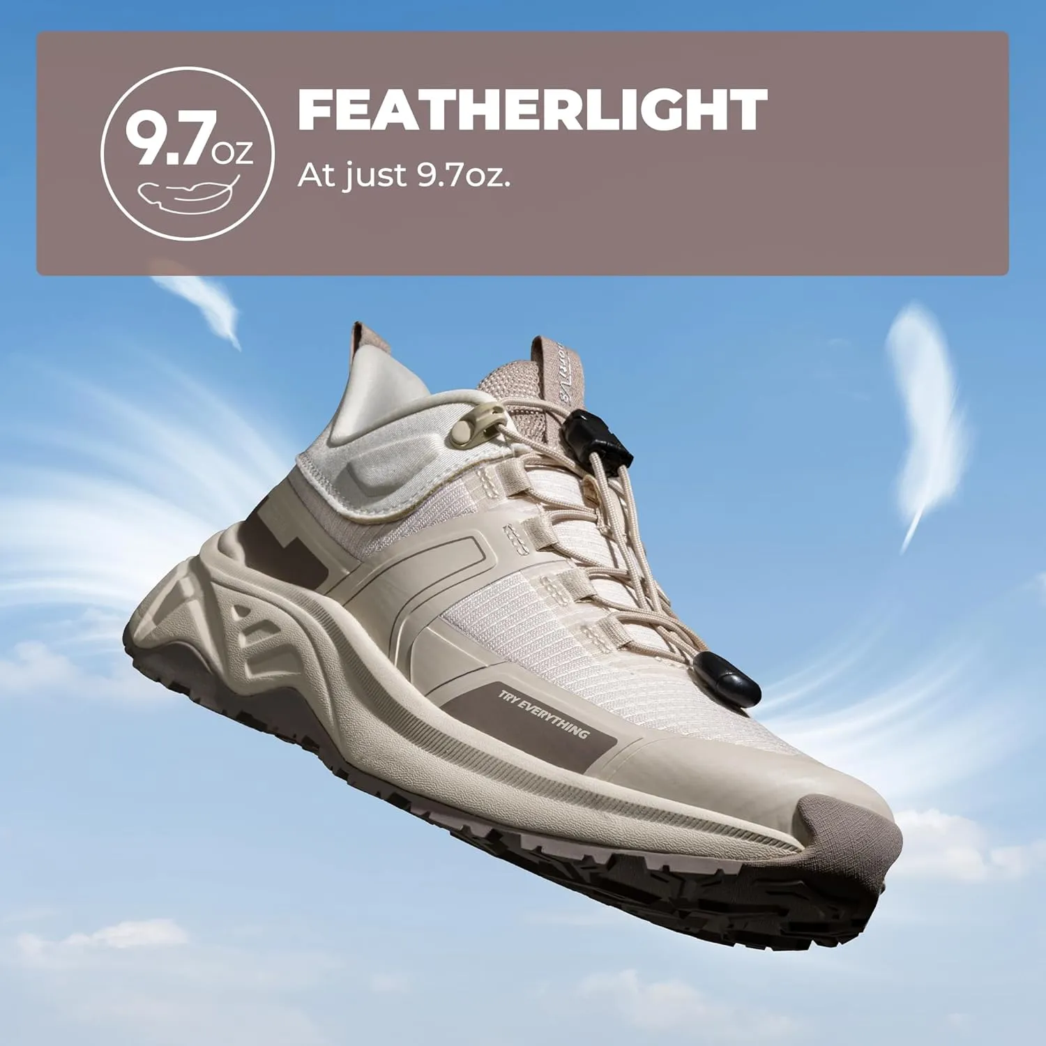 NORTIV 8 Women's Lightweight Hiking Shoes Quick Laces Outdoor Fashion Sneakers
