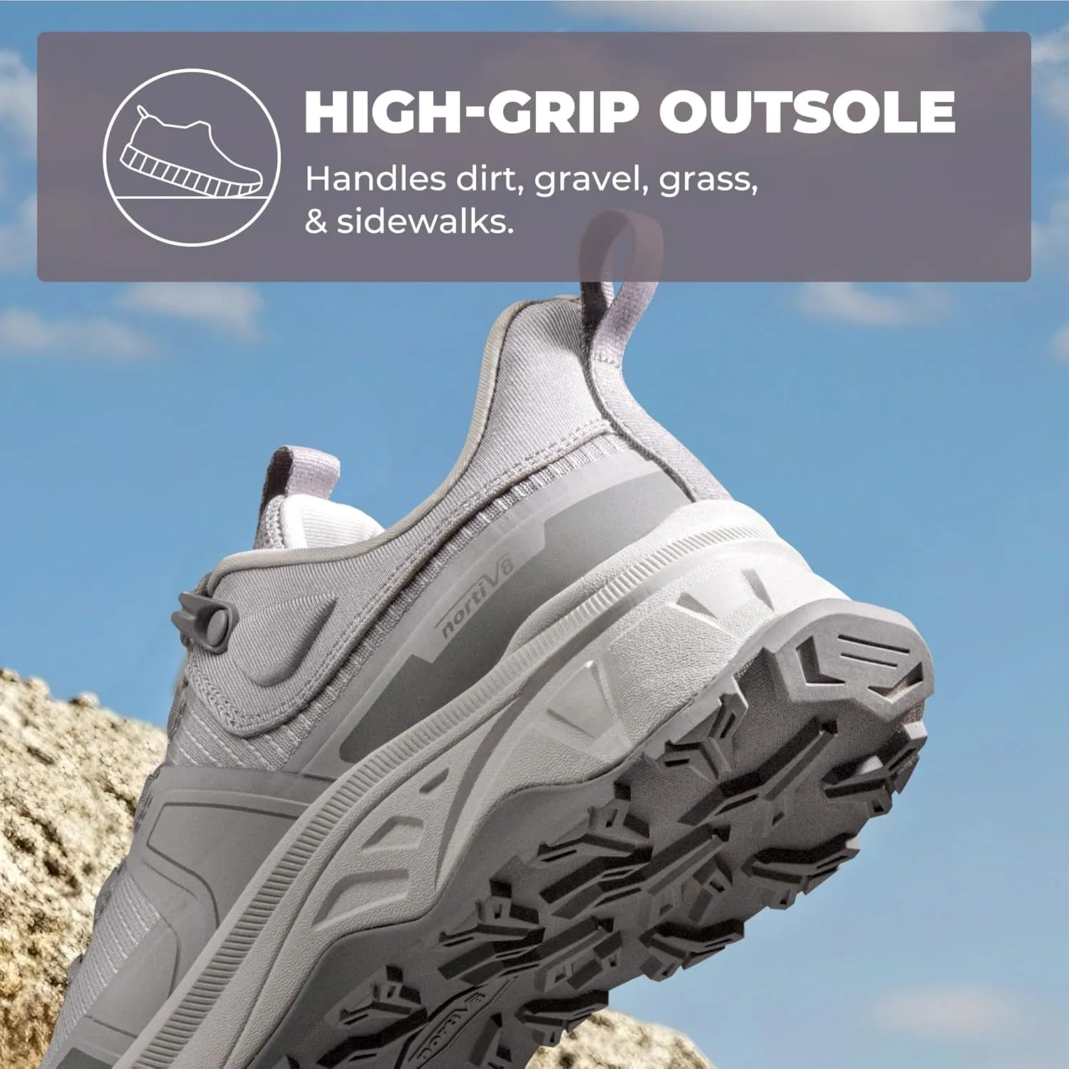 NORTIV 8 Women's Lightweight Hiking Shoes Quick Laces Outdoors Sneakers
