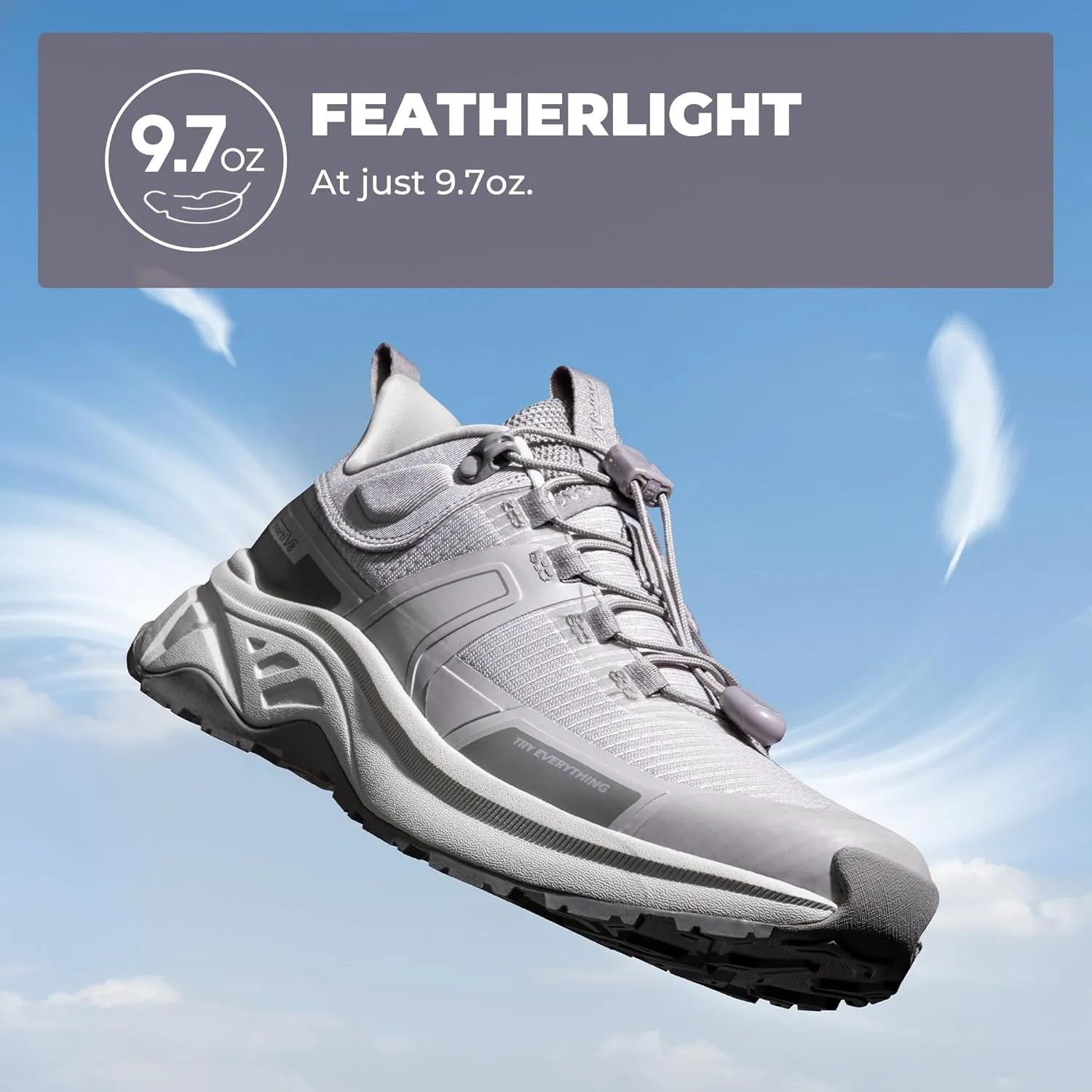 NORTIV 8 Women's Lightweight Hiking Shoes Quick Laces Outdoors Sneakers