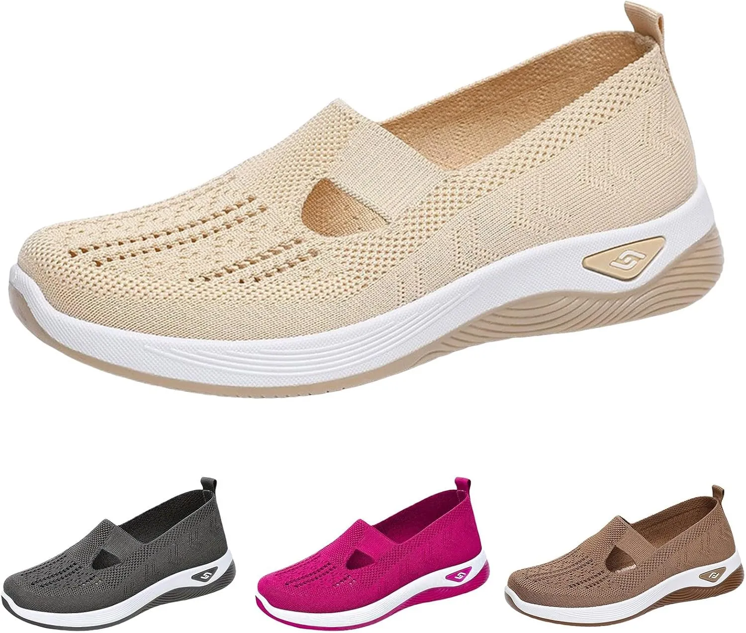 Orthopedic Shoes for Women Sandals 2025 Summer Walking Shoes Breathable Comfortable Soft Orthotic Slip-On Indoor Outdoor Casual Shoe