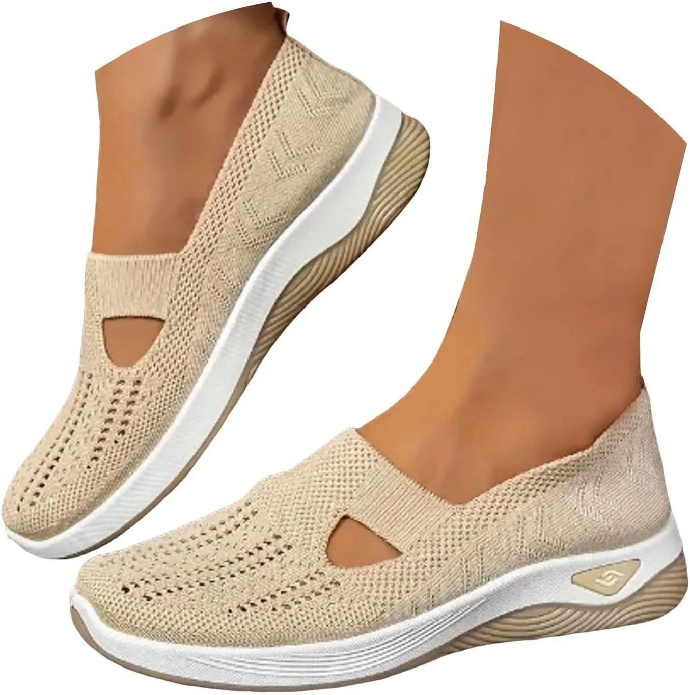 Orthopedic Shoes for Women Sandals 2025 Summer Walking Shoes Breathable Comfortable Soft Orthotic Slip-On Indoor Outdoor Casual Shoe