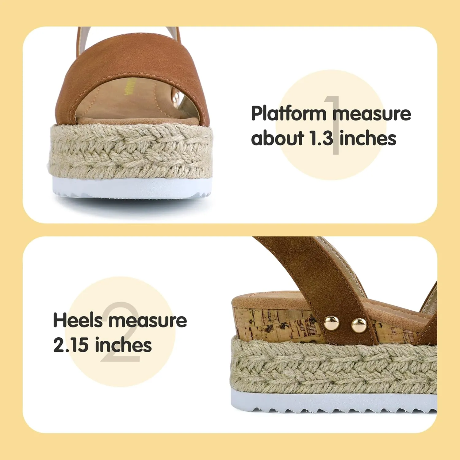 PANDANINJIA Girls Sandals Flatform Wedge Open Toe Summer Shoes Little Big Kid Flower Girl Heels Dress Shoes