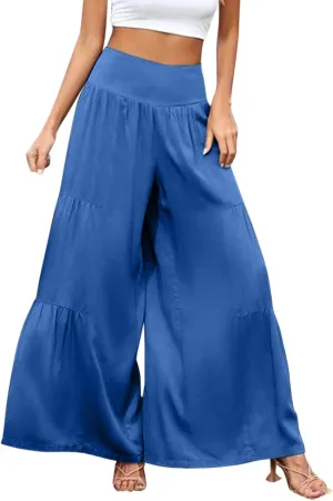 Pants for Women Resort Wear for Women 2025 Wide Leg Pants Ladies Trousers Linen Clothing