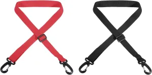 PATIKIL Ski Boot Carrier Strap, 4 Pack Snowboard Boots Carrying Strap Adjustable Shoulder Sling for Ski Boots, Ice Skates, Black, Red
