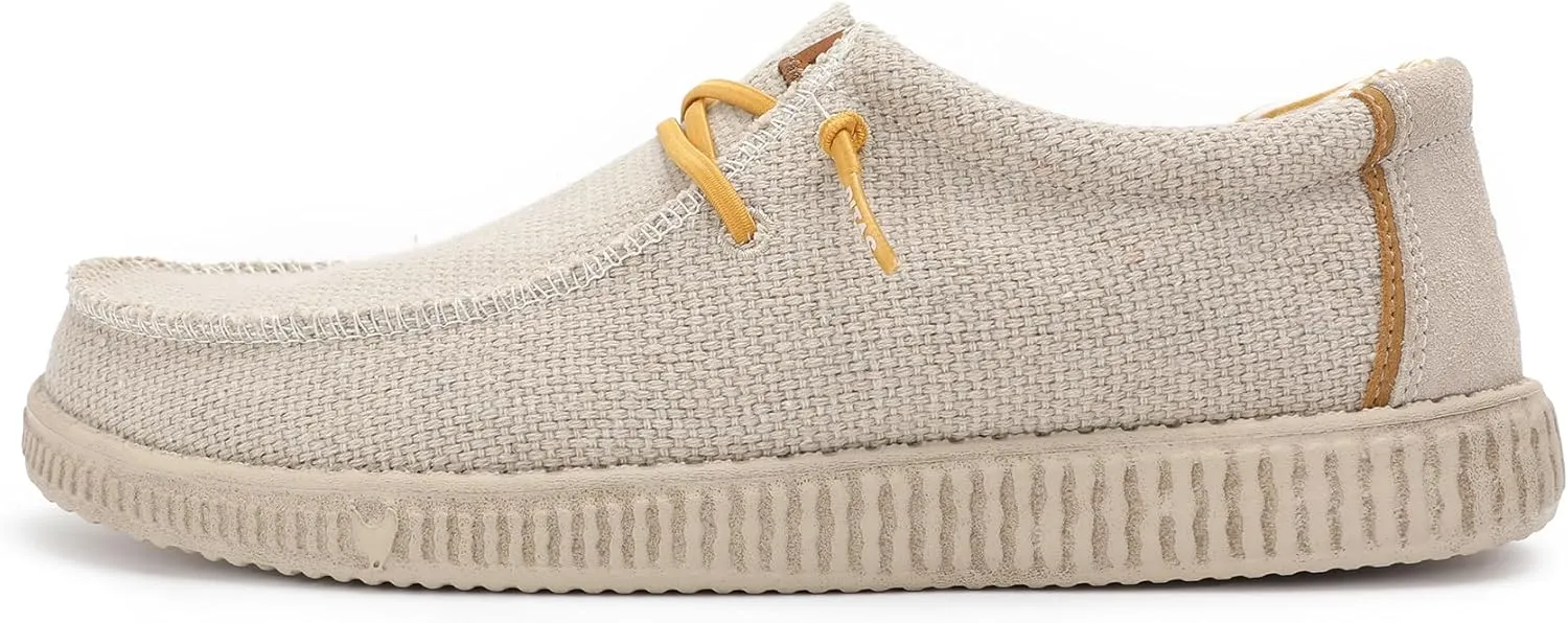 PITAS Men’s Steve Slip-On Loafers | Comfortable & Lightweight | Casual Footwear for Men | Beige