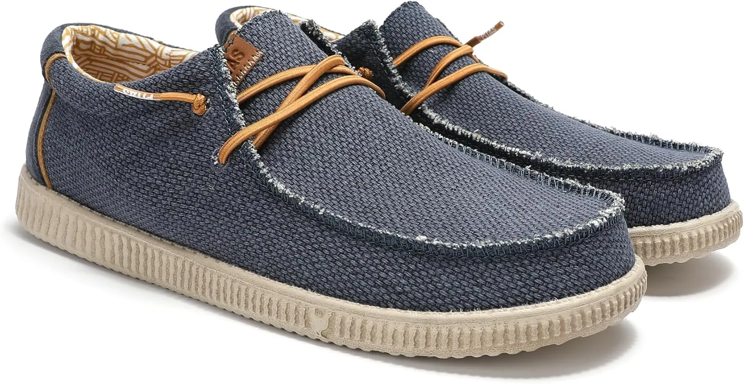 PITAS Men’s Steve Slip-On Loafers | Comfortable & Lightweight | Casual Footwear for Men | Navy