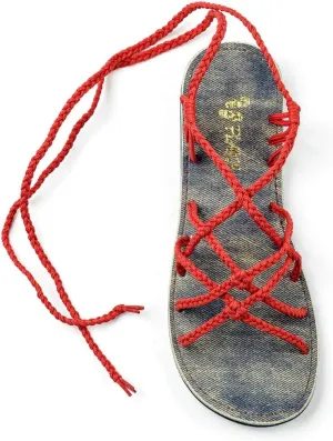 Plaka Flat Gladiator Sandals for Women Sahara