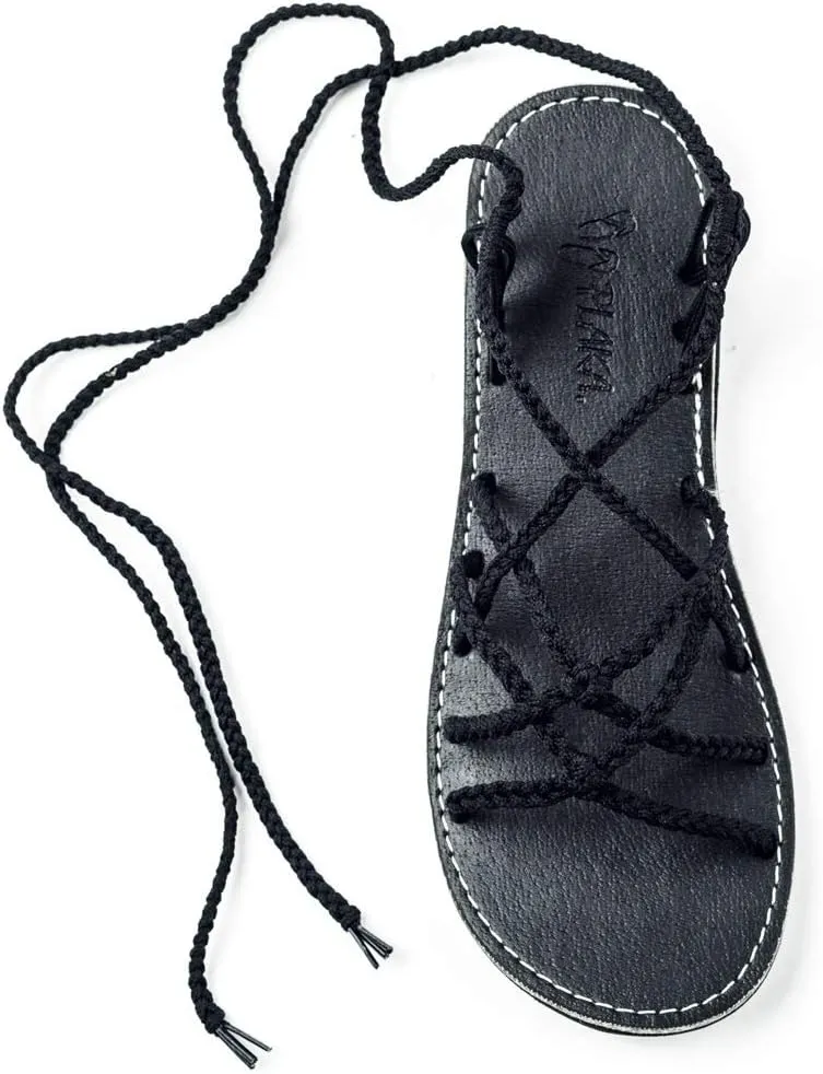 Plaka Flat Gladiator Sandals for Women Sahara