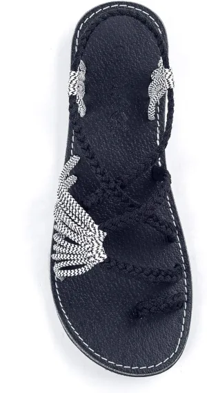 Plaka Flat Sandals for Women Palm Leaf