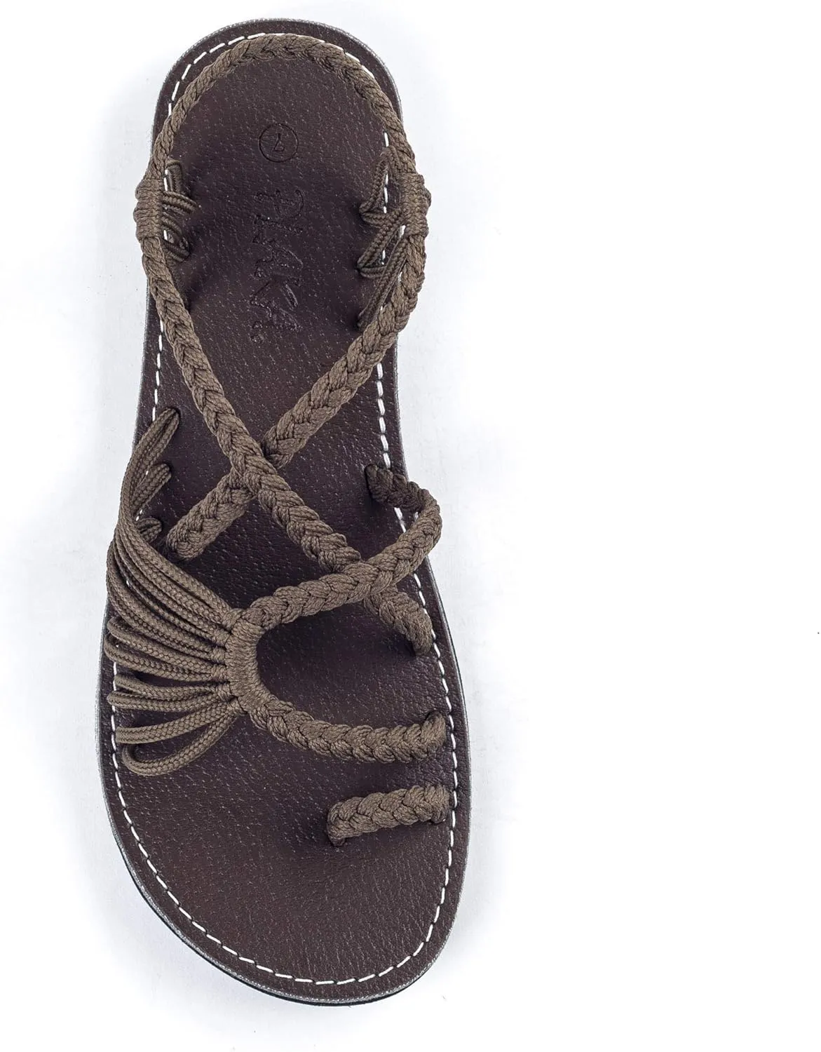 Plaka Flat Sandals for Women Palm Leaf