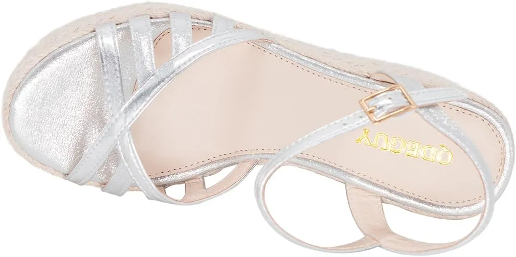 Platform High Heels Medium Width Comfortable Wedge Sandals for Women Dressy Espadrilles Wedding Summer