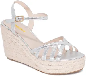 Platform High Heels Medium Width Comfortable Wedge Sandals for Women Dressy Espadrilles Wedding Summer