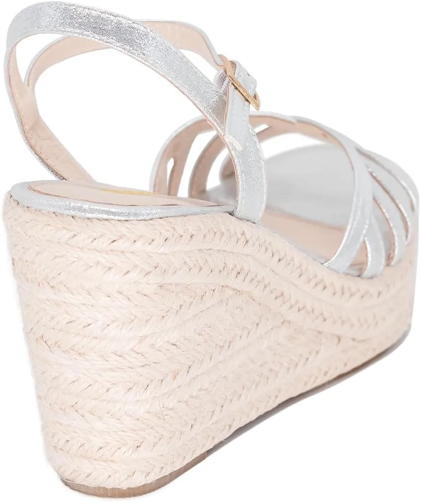 Platform High Heels Medium Width Comfortable Wedge Sandals for Women Dressy Espadrilles Wedding Summer