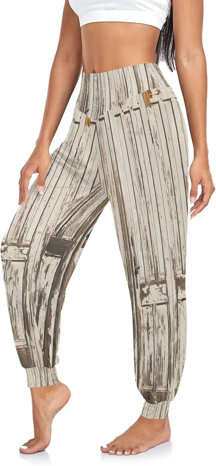 Poeticcity Women Thin Trousers Lounge Harem Sweatpants Yoga Leggings Dance Pants(S-2XL)