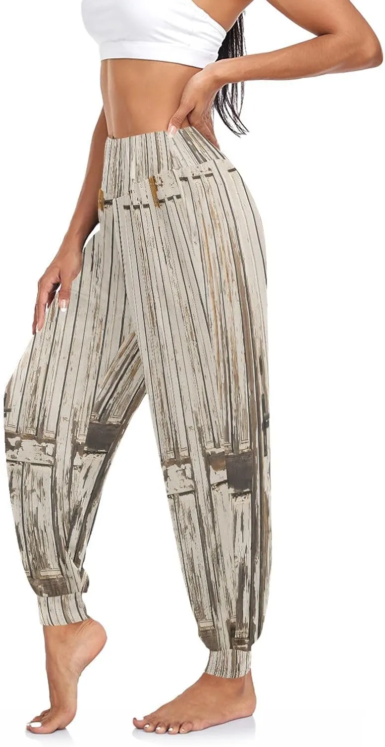 Poeticcity Women Thin Trousers Lounge Harem Sweatpants Yoga Leggings Dance Pants(S-2XL)