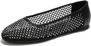 Project Cloud Mesh Womens Flats - Memory Foam Ballet Flats Shoes for Women - Non Slip Ballerina Womens Sneakers - Trendy Slip on Flat Shoes for Women (Ruthie)