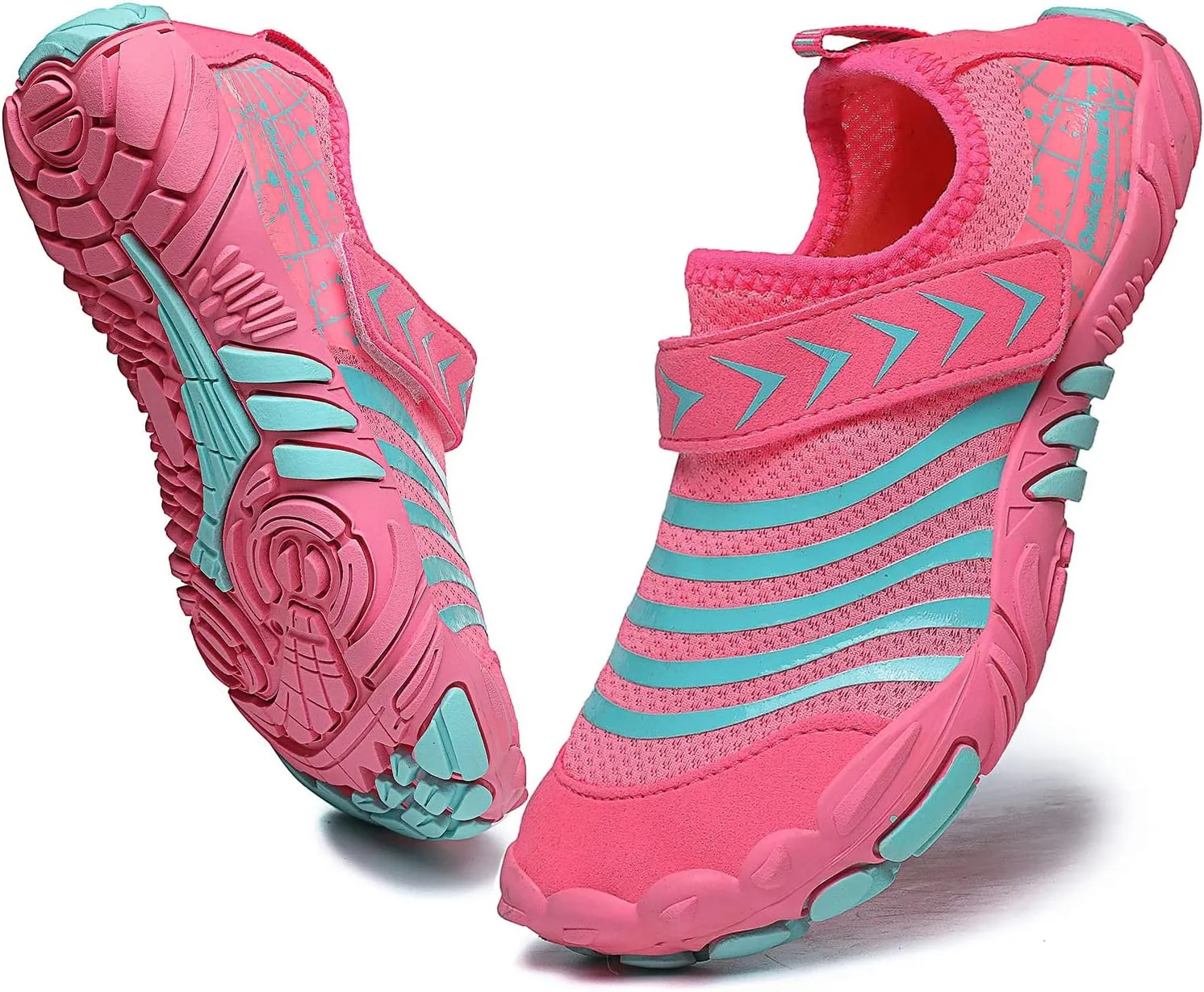 Quickshark Kids Water Shoes Boys Girls Barefoot Aqua Socks Outdoor Indoor Quick Dry Sandals Lightweight Slip On Walking Sneakers for Beach Pool Swim (Little Kid/Big Kid)