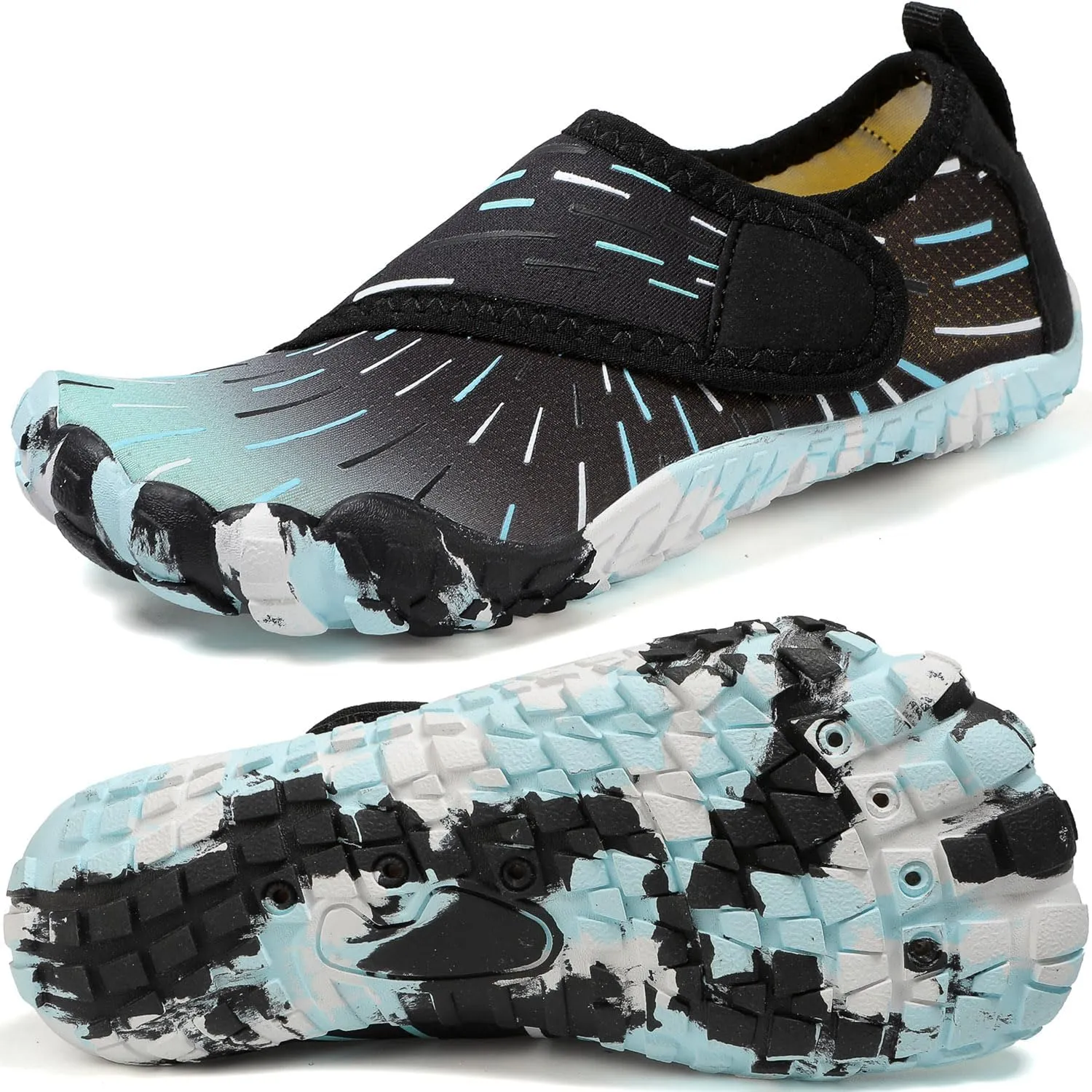 Quickshark Kids Water Shoes Boys Girls Barefoot Aqua Socks Outdoor Indoor Quick Dry Sandals Lightweight Slip On Walking Sneakers for Beach Pool Swim (Little Kid/Big Kid)