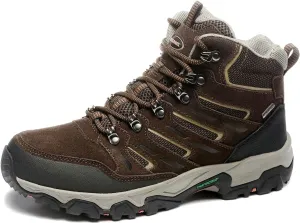 ROCKMARK Men's Waterproof Hiking Boots Lightweight Anti-Slip Mid Ankle Trekking Shoes for Outdoor Backpacking, Mountaineering & Rugged Terrain‌