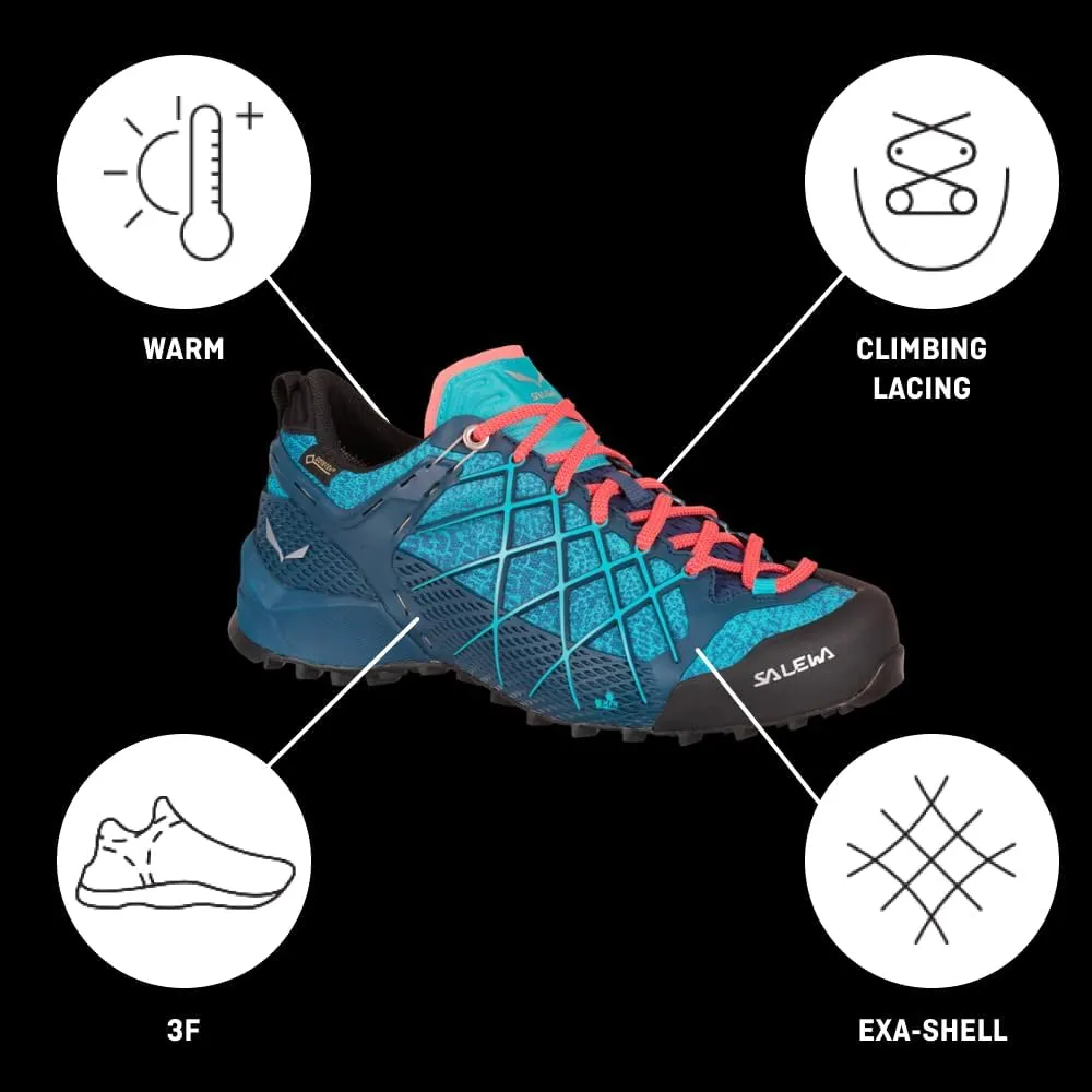 Salewa Men's Crow GTX Waterproof Gore-Tex Trail Boots for Trekking, Climbing, & Mountaineering