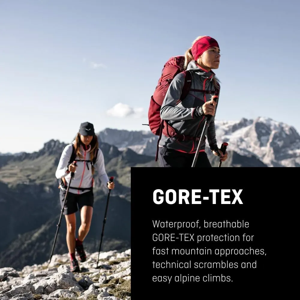 Salewa Men's Crow GTX Waterproof Gore-Tex Trail Boots for Trekking, Climbing, & Mountaineering