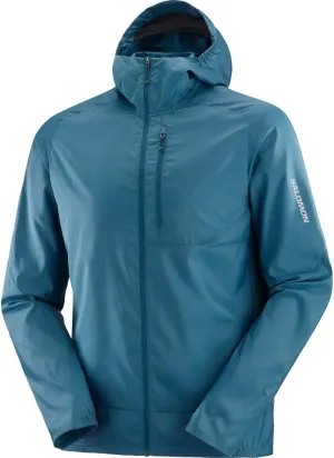 Salomon Men’s Bonatti Cross Wind, Reflective Windproof Hooded Zip-Up Jacket
