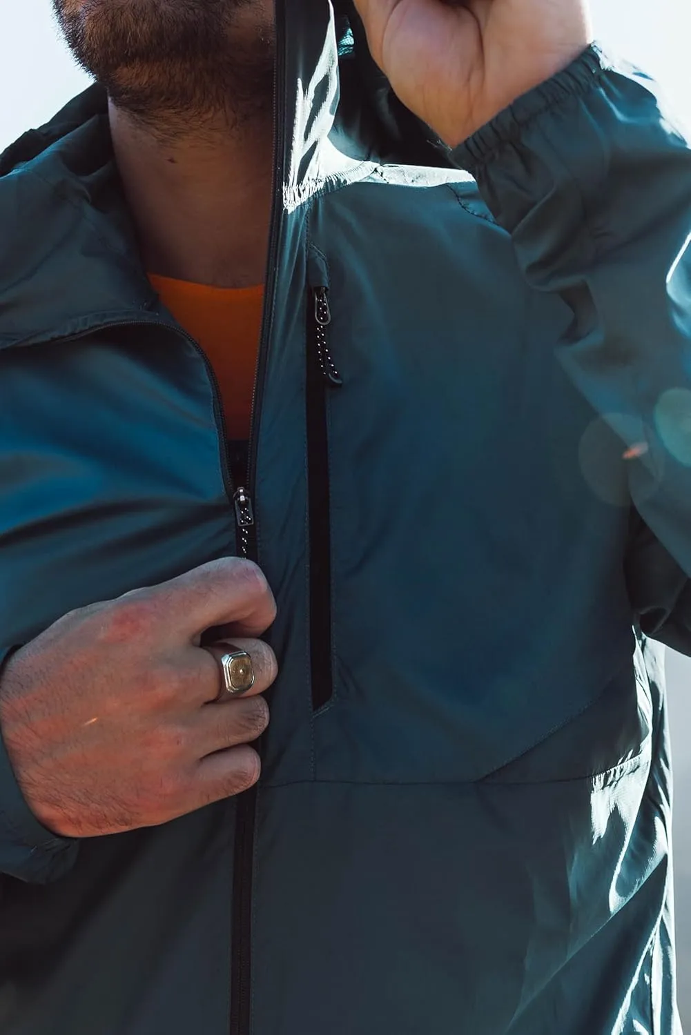 Salomon Men’s Bonatti Cross Wind, Reflective Windproof Hooded Zip-Up Jacket