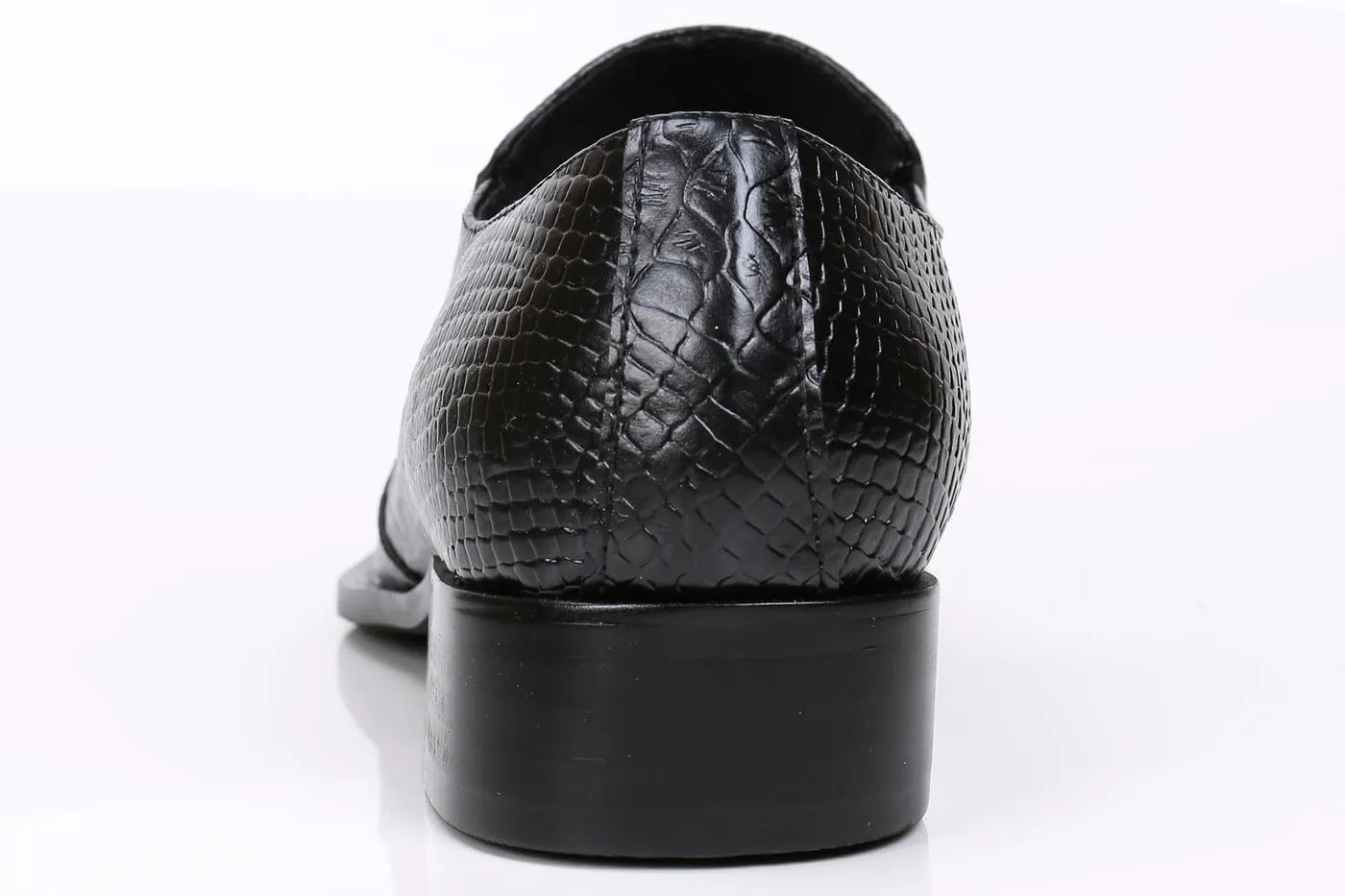 Santimon Loafers Pointed Toe Western Embroidery Leather Dress Men Shoes