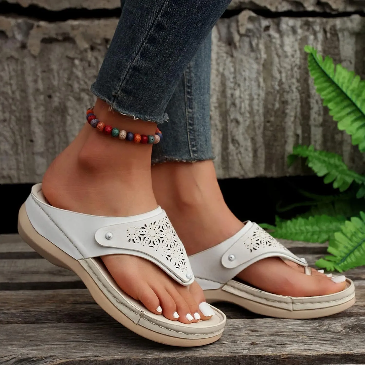 SBGMoSJ Orthopedic Dress Sandals for Women Casual Sandals for Women Comfort Wide Sandals for Women Dressy Women's Comfortable Wedge Sandals Orthopedic Diabetic Walking Shoes Womens Short Heels