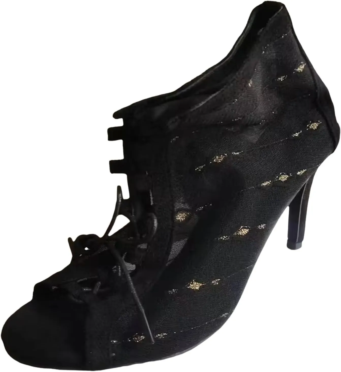 Sexy Slim High Heel Party Women Shoes High Heels Chunky Heels Fashion Shoes Womens Glitter Sandals Size 9