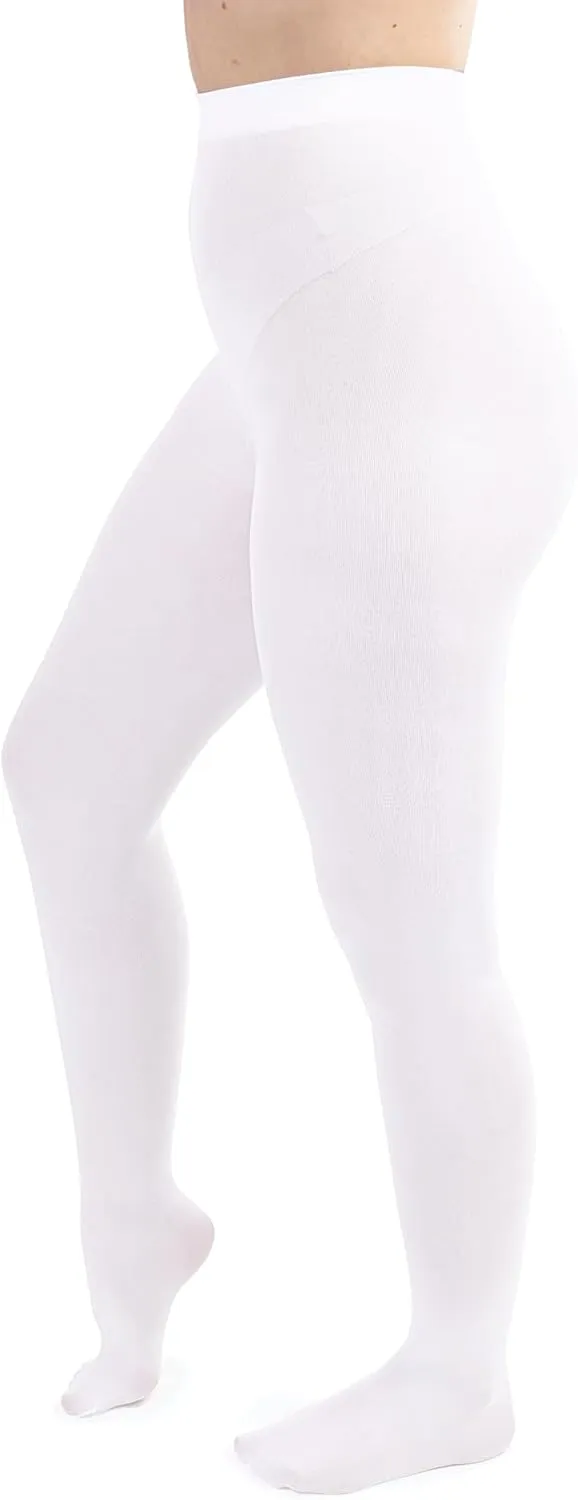 Silky Toes Women's Opaque Tights 1 or 2 Pairs -Black White And Colored Tights for Women